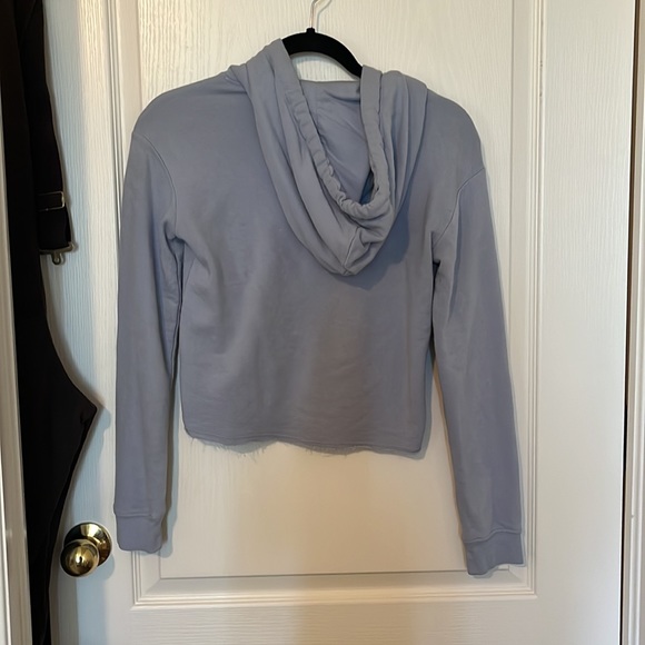 Blue Cropped Hoodie - Picture 4 of 4
